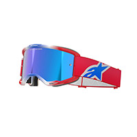 Maschera Alpinestars Vision 5 Corp rosso blu