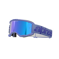 Maschera Alpinestars Vision 5 Wordmark Viola Blu