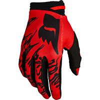 Fox 180 Peril Gloves Fluo Red