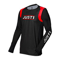 Camiseta Just-1 J Flex Aria negro rojo