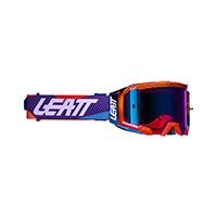 Maschera Leatt Velocity 5.5 Iriz Neon Arancio Blu