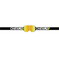 Maschera O Neal B-55 Cram nero oro specchiato