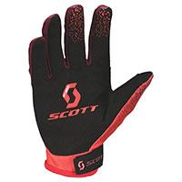 Gants Scott 350 Dirt Evo Rouge Noir