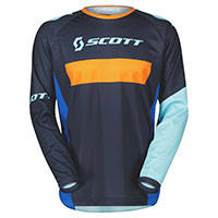 Camiseta Scott 350 Race Evo azul naranja