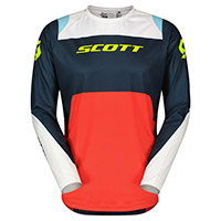 Maillot Scott Evo Race blanco naranja