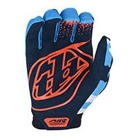 Troy Lee Designs Air Formula Camo Gloves Orange Blue