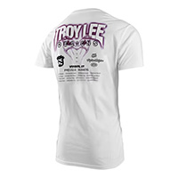 T-shirt Troy Lee Designs RB Rampage Static blanc - 2
