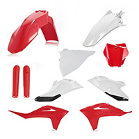 Kit Plastique Acerbis Gasgas Mcf21 Rouge Blanc