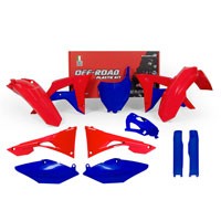Racetech Kits De Plástico Honda Replica 2019 Rojo Azul