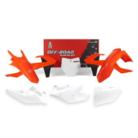 Racetech Kits De Plástico Ktm Replica 2018 Blanco Naranja