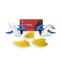 Racetech Kits De Plástico Ktm Replica 2018 Blanco Amarillo Azul