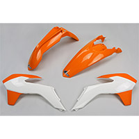 Ufo Plastic Kits Ktm Exc 14-16 Orange White