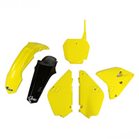 Kit plasticos Ufo Restyling Suzuki RM85 negro amarillo