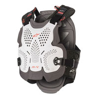 Alpinestars A-4 Max Chest Protection White Red