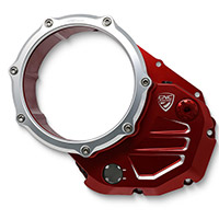 Cnc Racing Ca501 Clutch Cover Red Silver