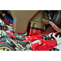 Protection de carter huile moteur CNC Racing PR320 rouge - 2