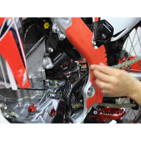Vibram Rubber Frame Pads Honda Crf 450 17/18 Red