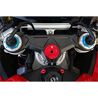 Tapa de anillo de dirección Cnc Racing Panigale V4 rojo