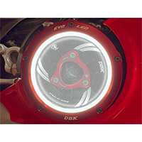 Dbk Ducati V4 Evo Led Clutch Cover Black Red