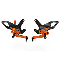 Dbk Pilot Rearsets Kit Ktm 990 Duke Orange