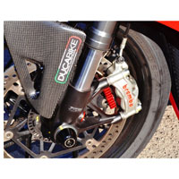 Ducabike ブレーキプレートラジエーターレッド
