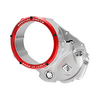 Couvercle Embrayage Ducabike 3d Evo Ccdv05 Argent Rouge