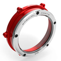 Clutch Cover Ducabike Panigale V4 Red Silver