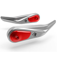 Ducabike Spm02 Handguards Protection Silver Red