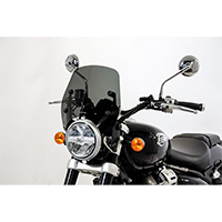 Pare-brise Isotta RE Super Meteor 650 noir mat