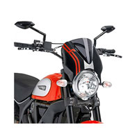 Puig Naked Windscreen Ducati Scrambler 15 Dark Tint / Black