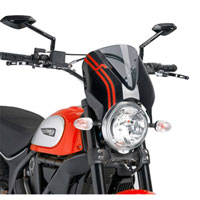 Puig Naked Windscreen Ducati Scrambler 15 Light Tint / Black