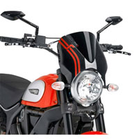 Puig Naked Windscreen Ducati Scrambler 15 Black / Black