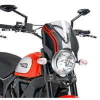 Puig Naked Windscreen Ducati Scrambler 15 Clear / Carbon