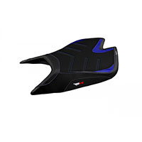 シートカバー レオン ウルトラグリップ ロゴ RSV4 ブルー