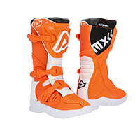 Bottes Acerbis X-team Enfant Orange Blanc