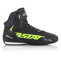 Alpinestars Faster 3 Shoes Black Yellow Fluo Blue