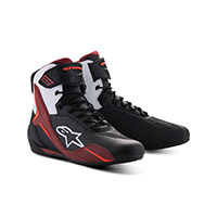 Chaussures Alpinestars Faster 4 Blanc Rouge Foncé