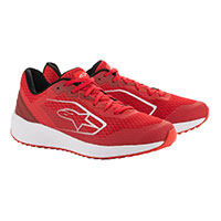 Chaussures Route Alpinestars Meta Rouge Blanches