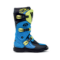 Botas Sidi Flame Chico azul claro lima negro