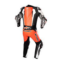 Combinaison Alpinestars Racing Absolute V2 rouge fluo - 2
