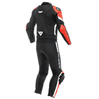 Dainese Avro 4 2pcs Leather Suit Black Red - 2