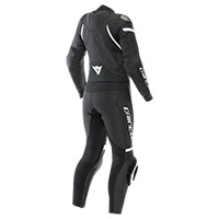 Dainese Fulminea S/T 2-teiliger Anzug schwarz weiß - 2