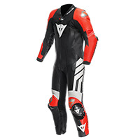 Combinaison Dainese Mugello 3 Perforated D-air Rouge Fluo
