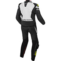 Macna Tracktix 2pcs Suit Black White Yellow