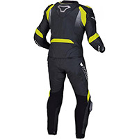 Macna Voltage 2pc Suit Black Fluo Yellow