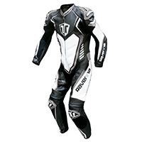 Combinaison en cuir Ravenna Racing noir blanc