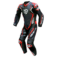 Mono de cuero Ravenna Racing negro rojo