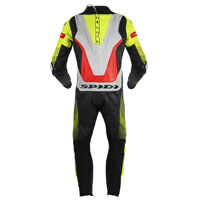 Spidi Supersonic Perforated Pro Leather Suit Red Yellow - 2