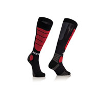 Acerbis Mx Impact Junior Black Red Socks Kinder