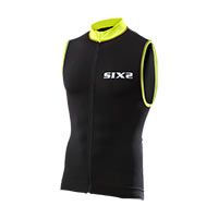 SIX2 BIKE2 ストライプバイクノースリーブシャツ イエロー
